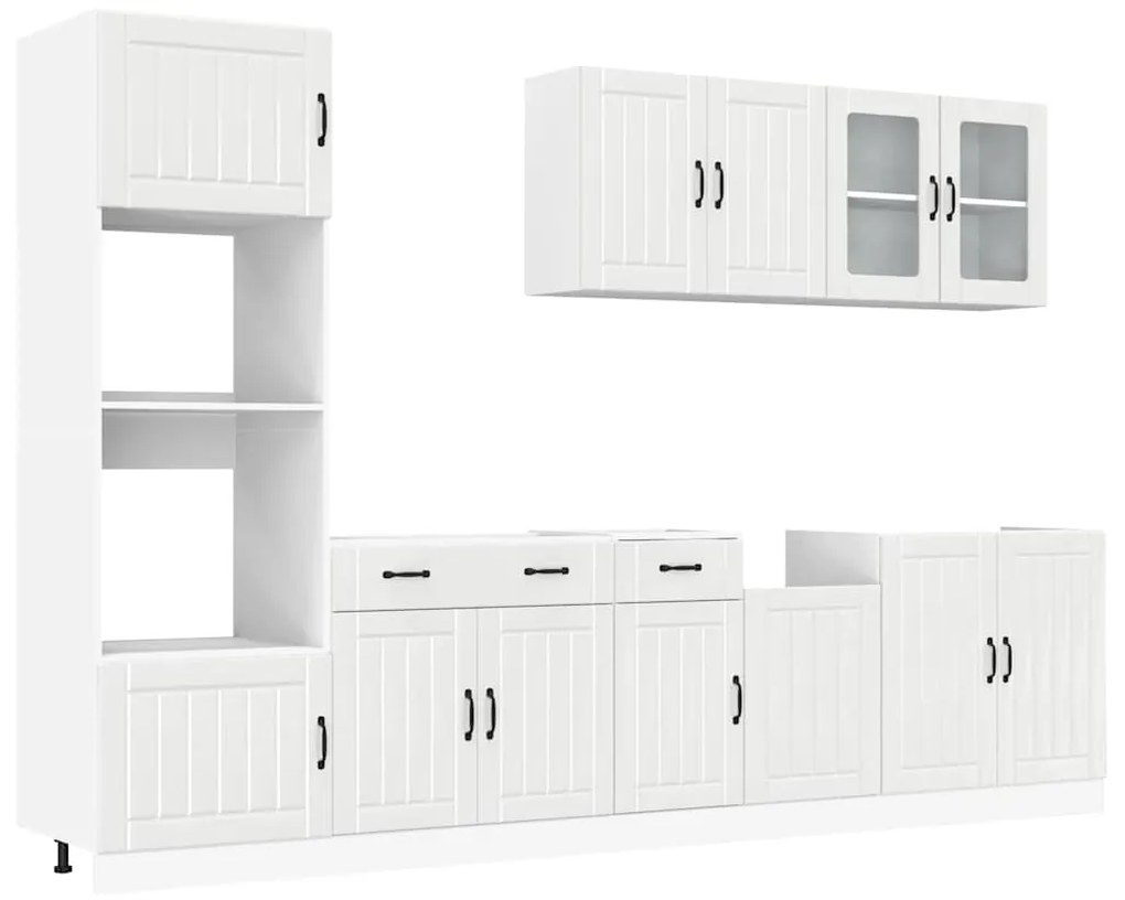 3314743 vidaXL Комплект кухненски шкафове от 7 части Kalmar, инженерно дърво