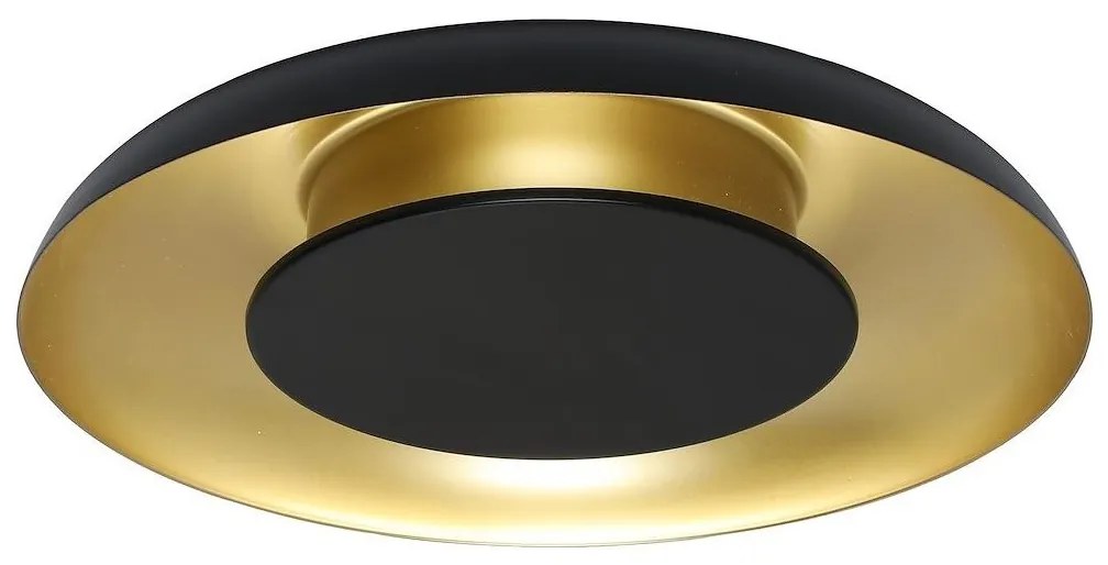 LED таванно осветително тяло PIATTINO LED/30W/230V 3000/4000/6000K Ø 40 см черно/златисто