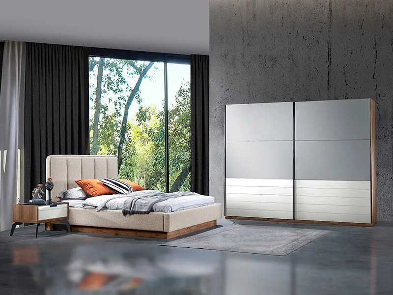 гардероб с плъзгащи врати ZETT2MDF 200 бежово