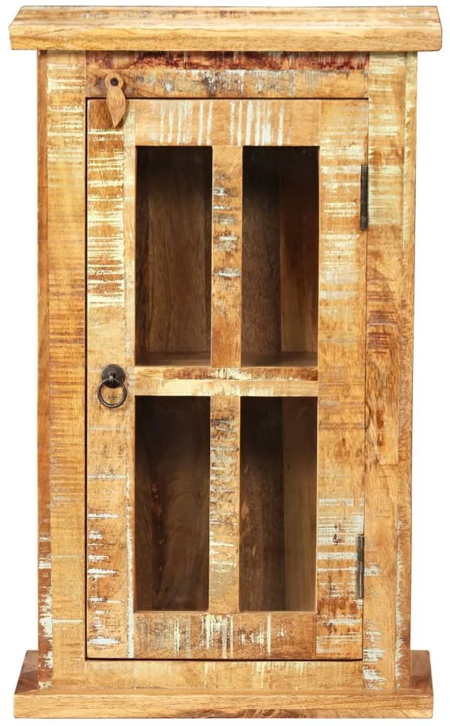 245139 vidaXL Стенен шкаф, регенерирано дърво масив, 44x21x72 см