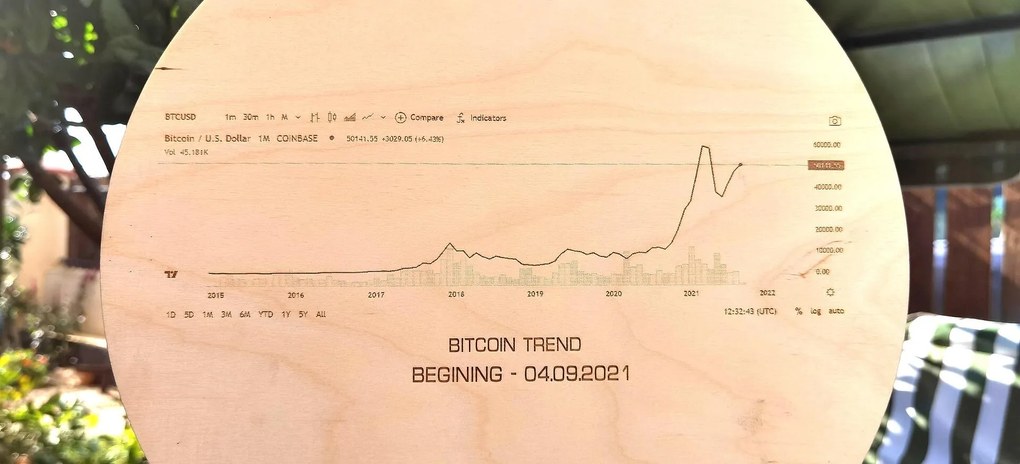 Bitcoin плакет /модел D010009/