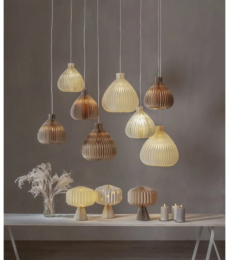 Светлокафяв абажур ø 38 cm Honeycomb - Star Trading