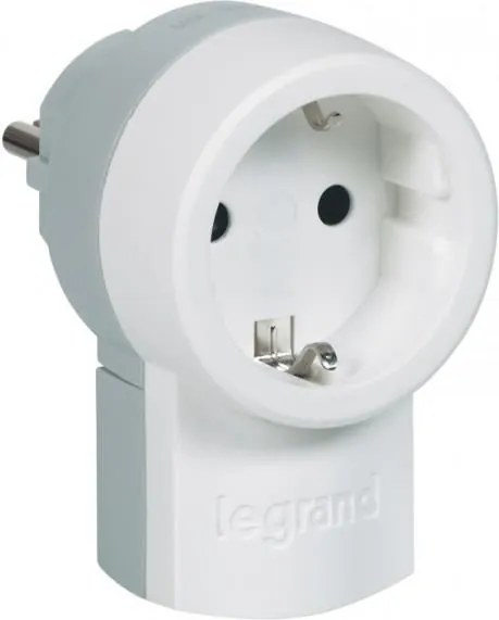Legrand Щепсел с контакт шуко 2P+T 16A бял  - 050462