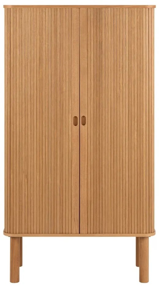 Шкафче от дъб с плъзгащи се врати в естествен цвят 80x145 cm Langley – Actona
