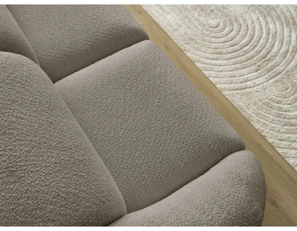 Сиво-кафяв диван от букле 230 cm Tina – Bobochic Paris