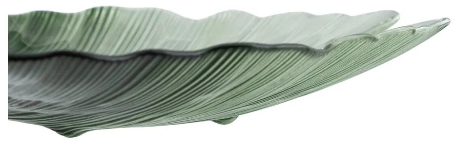 Стъклен декоративен поднос 31x33 cm Gingko – Ixia