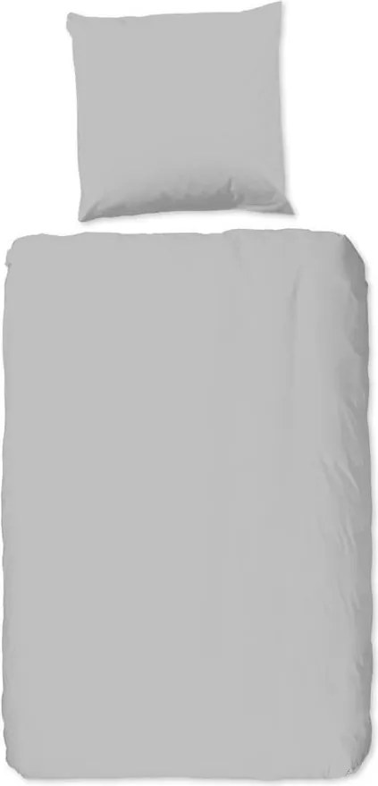 Светлосиво памучно спално бельо за единично легло Versal, 140 x 220 cm Uni - Good Morning
