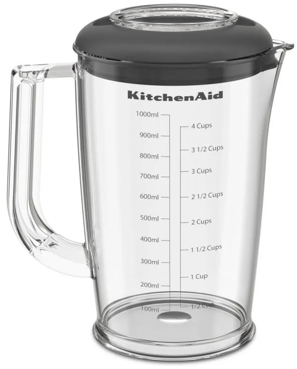 Пасатор, чопър и миксер 3в1 KitchenAid 5KHBRV75BM, 12V, 2 променливи скорости, 5 функции, USB-C зареждане, Черен