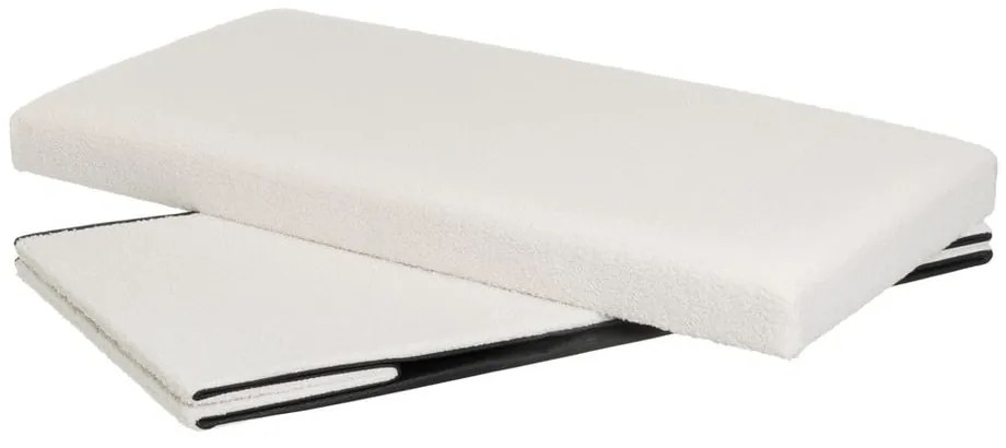 Бяла табуретка от букле Ecru – Casa Selección