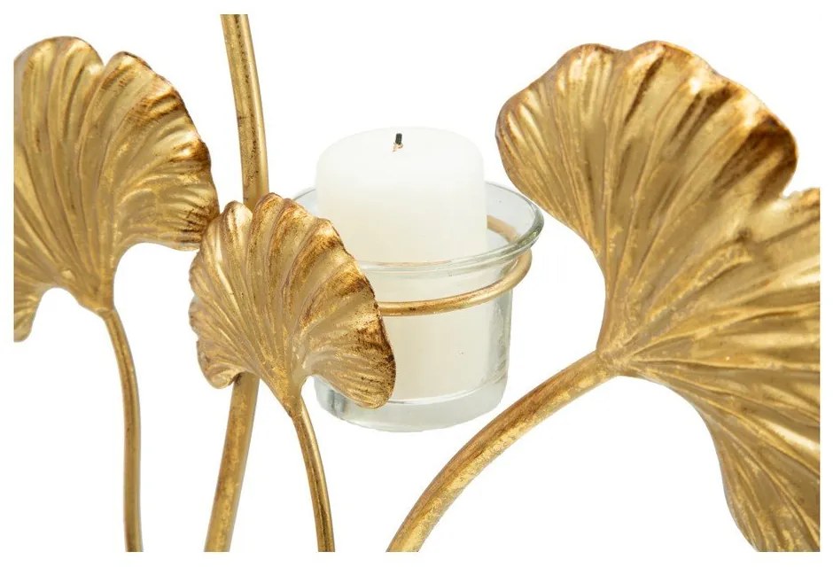 Железен свещник в златист цвят Oasis Iris - Mauro Ferretti