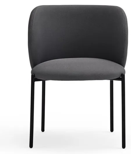 Тъмносиви тапицирани трапезни столове в комплект 2 бр. Mogi – Teulat