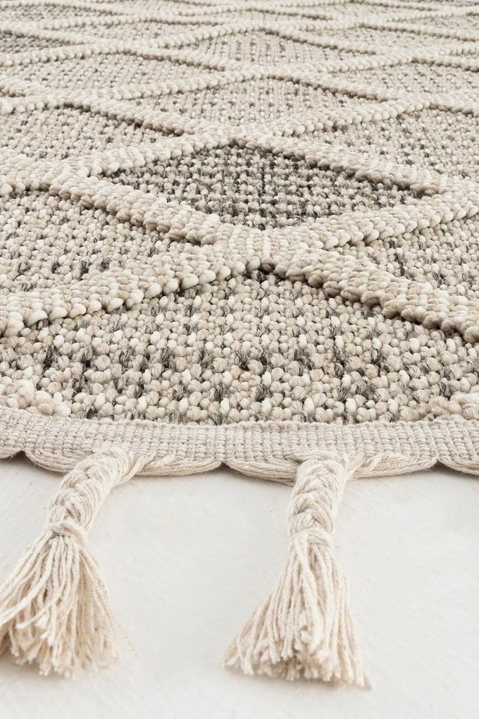 Килим Bukle 1411 - Cream, цвят Кремав, 120 cm см