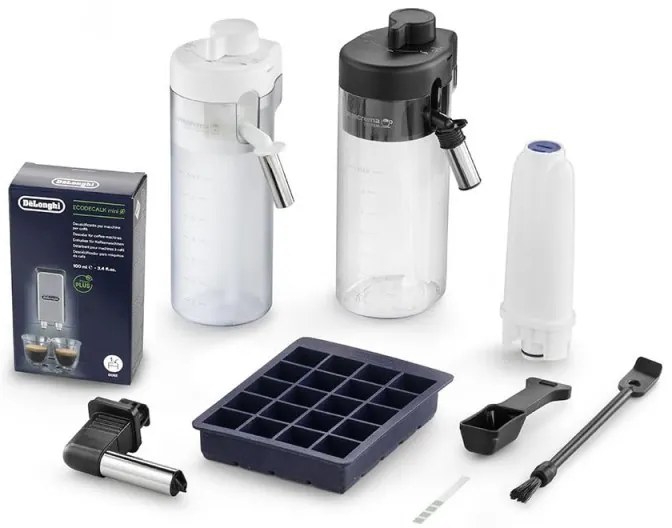 Кафеавтомат DeLonghi Eletta Explore ECAM450.65.G, 1450W, 19 bar, 1.8l, Wi-Fi, Сензорен TFT дисплей, LatteCrema hot/cool, Twin Shot, To-Go, +Мляно кафе, Черен/сив