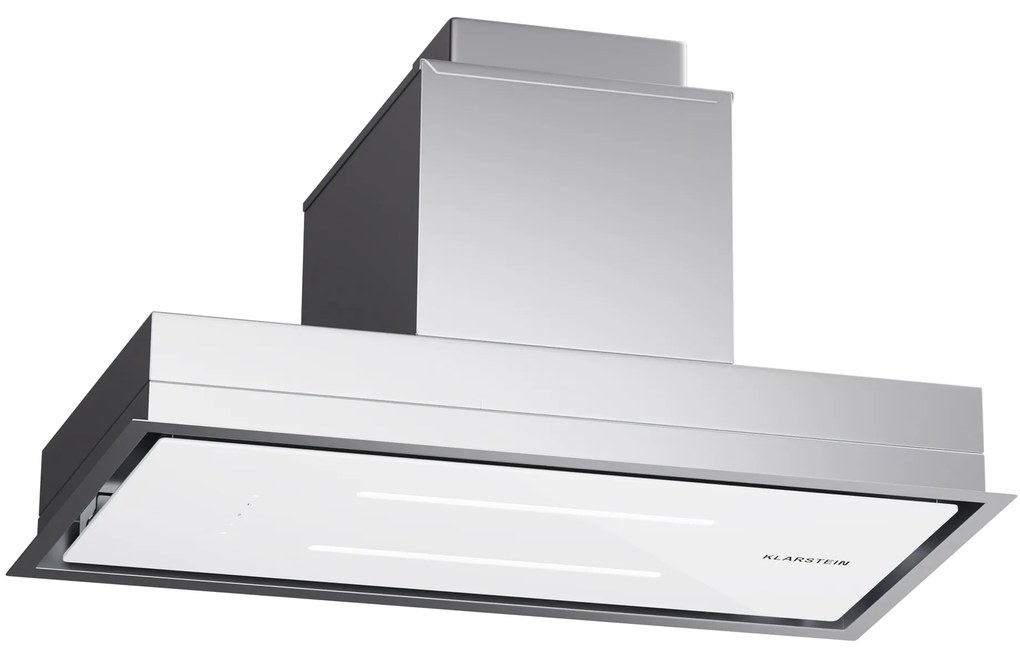 Klarstein High Line Eco 77, Аспиратор за таван, 77 cm, 436 m³/h, етапи, дистанционно управление, амбиентно осветление