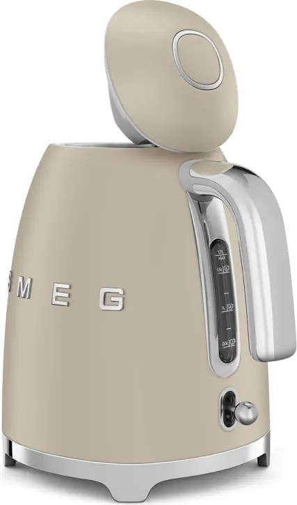 Електрическа кана SMEG KLF03MLMEU, 2400 W, 1.7 л, 360° основа, Матово покритие, Лунна светлина