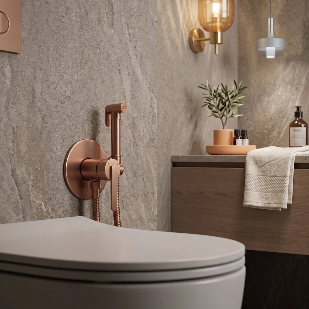 Смесител за биде Rea Ontario Brush Copper