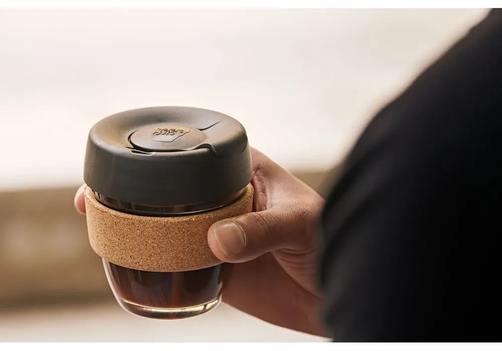 Черно-кафява чаша за път 227 ml Brew Cork Nitro S - KeepCup