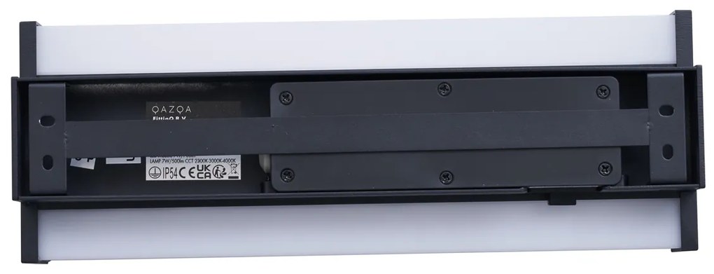 Модерна стенна лампа черна 30 см вкл. LED CCT IP54 - Vanya