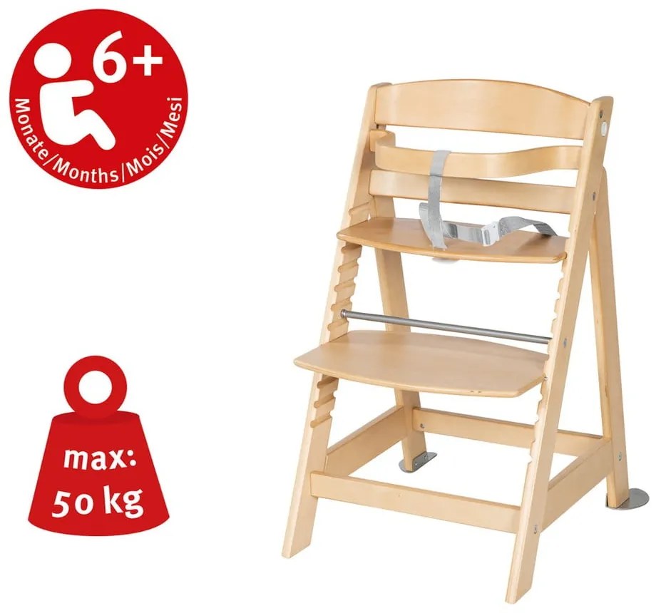 Стол за хранене в светлозелен и естествен цвят Style Born Up 2in1 – Roba