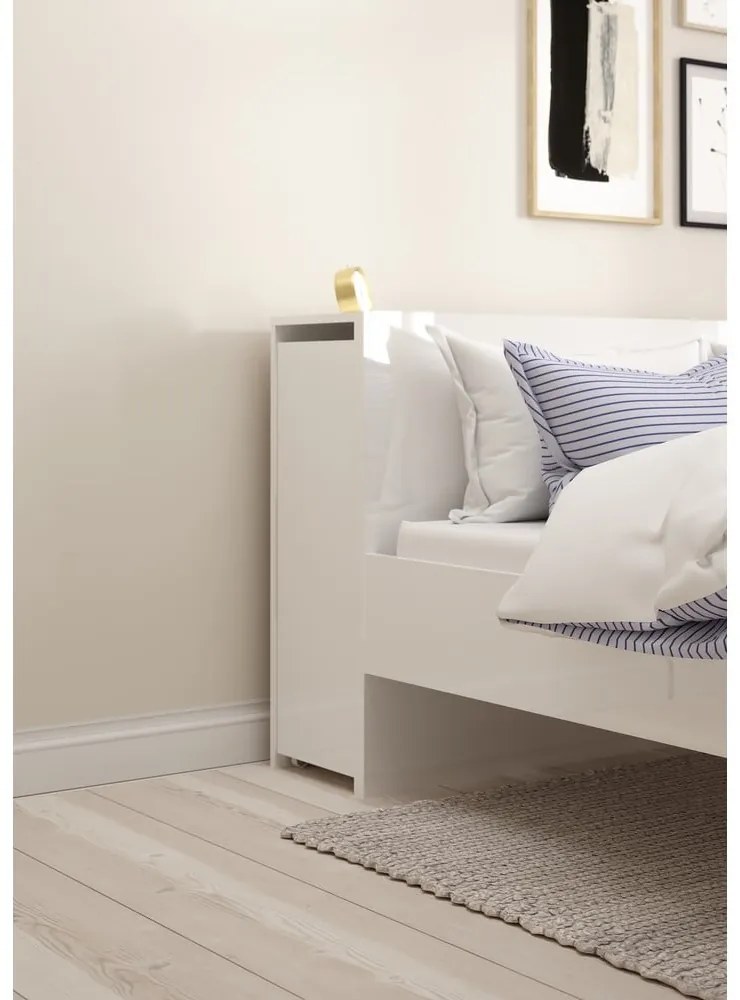 Бяла табла за легло 145x80 cm Naia – Tvilum