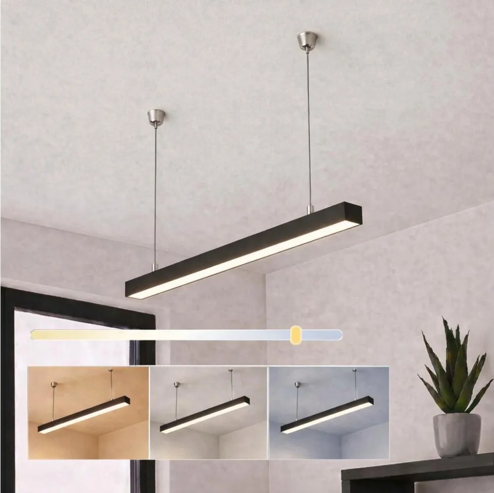 Brilagi - Висящо LED осветително тяло FULLDAY LED/10/15/20W/230V 2700/4000/6000K 60 cm черно