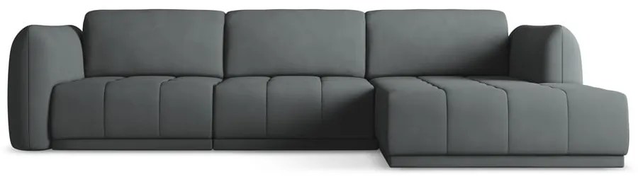 Тъмносив ъглов диван (десен ъгъл) Hoku – Makamii