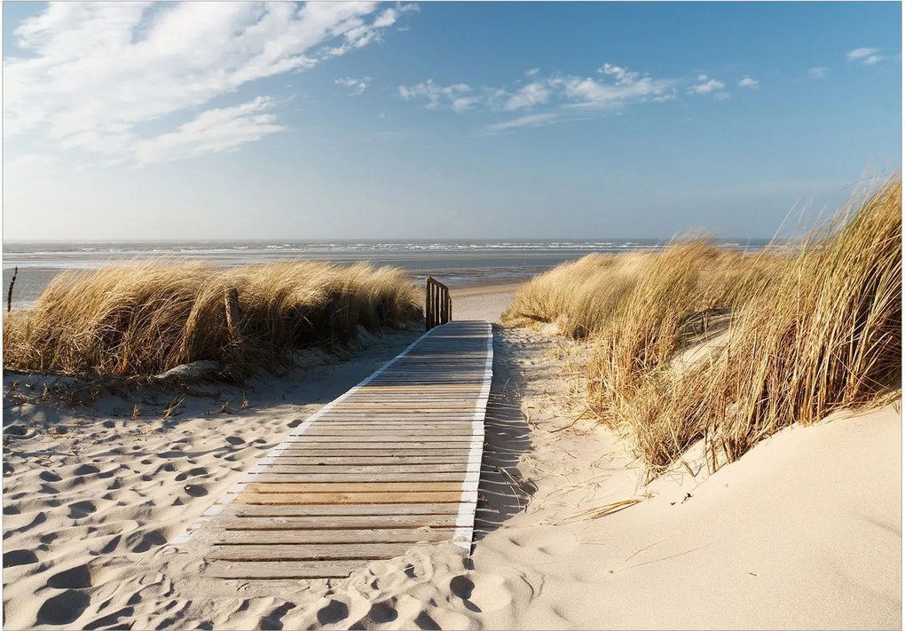 Самозалепващ се фототапет - Lonely Beach - 147x105