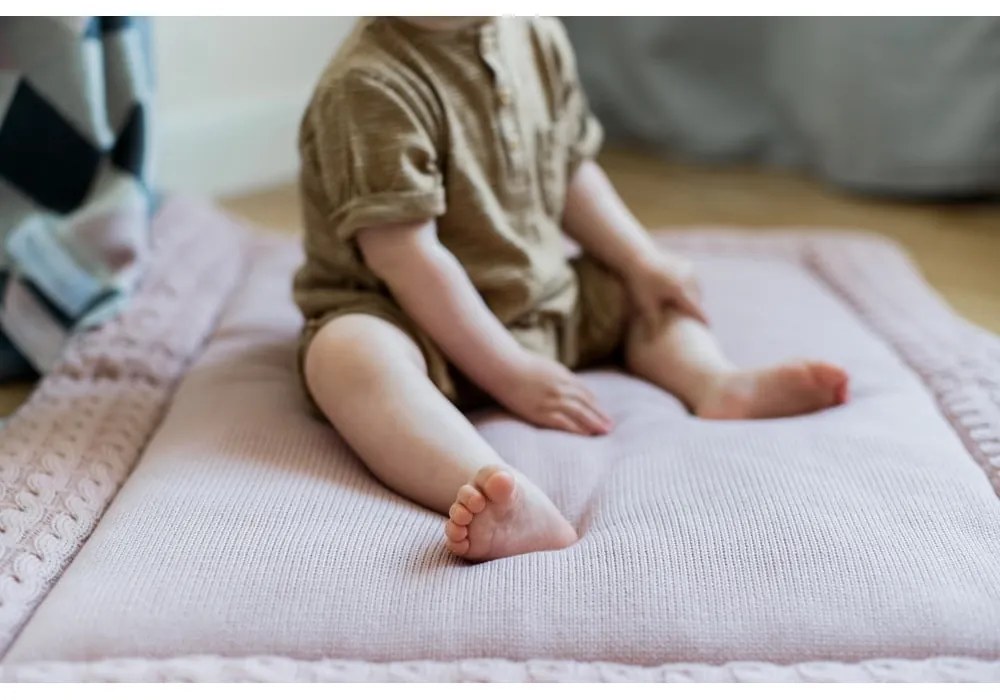 Розово памучно килимче за игра, 70 x 90 cm - Kindsgut