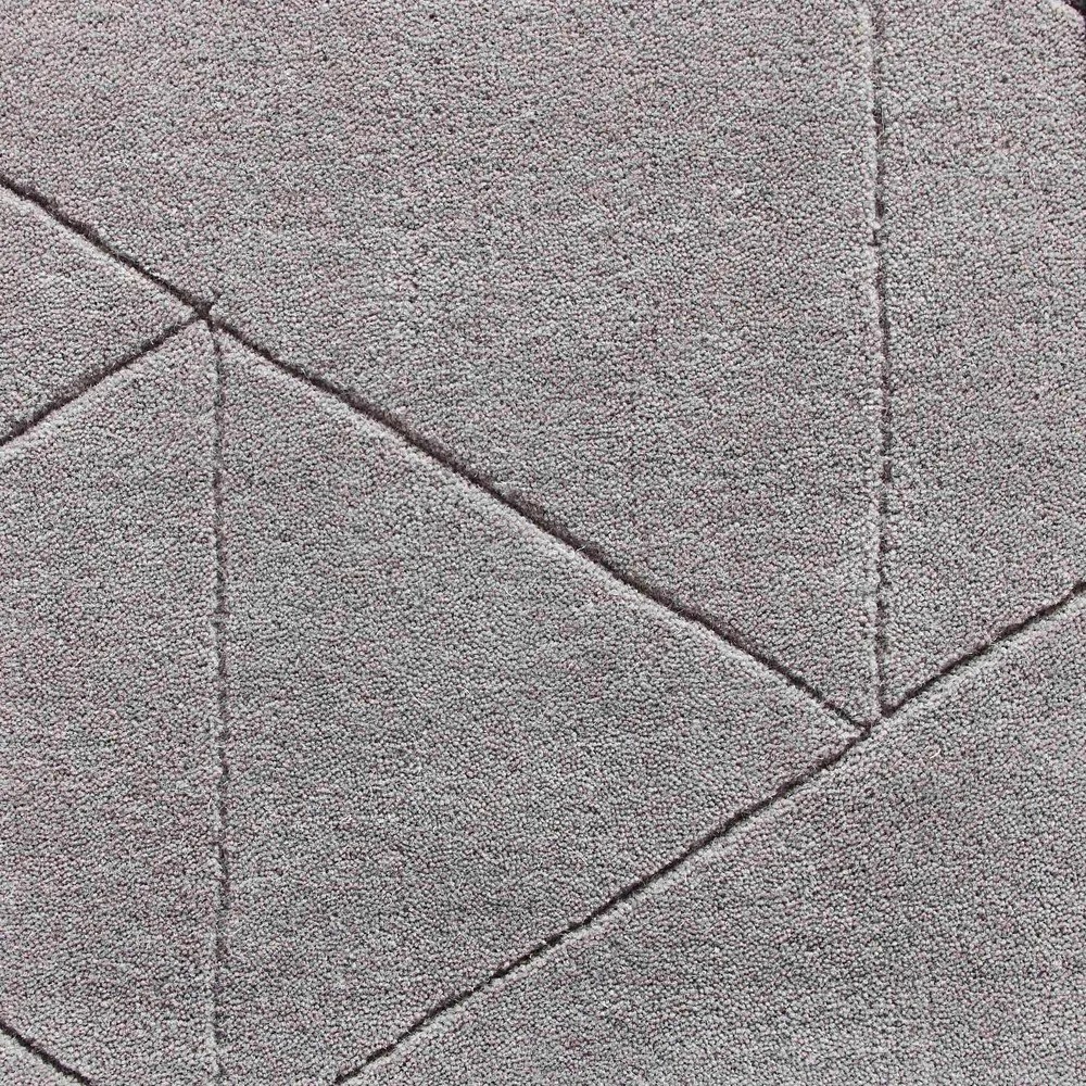 Сив вълнен килим , 150 x 230 cm Kasbah - Think Rugs