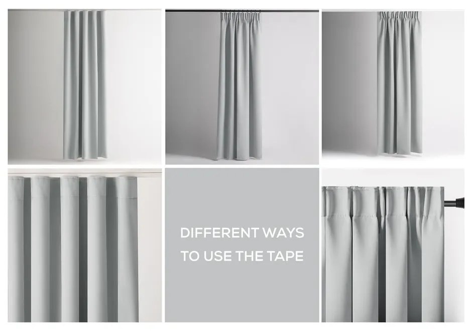 Светлосиво dimout перде 140x245 cm Kierra – Restilo