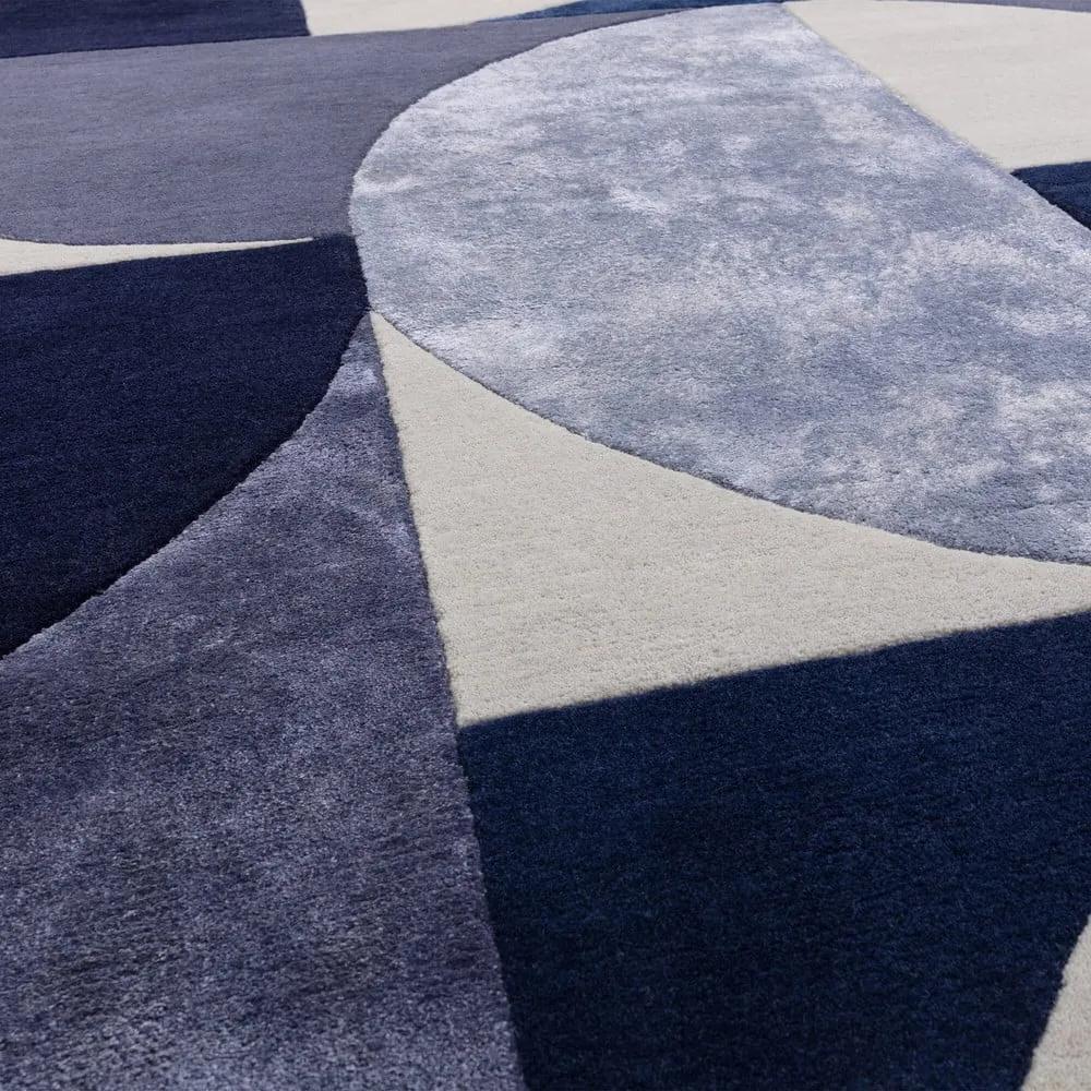 Тъмносин вълнен килим 200x300 cm Indigo - Asiatic Carpets