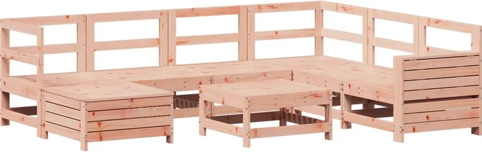 3250566 vidaXL Градински комплект диван от 8 части, дугласка ела масив