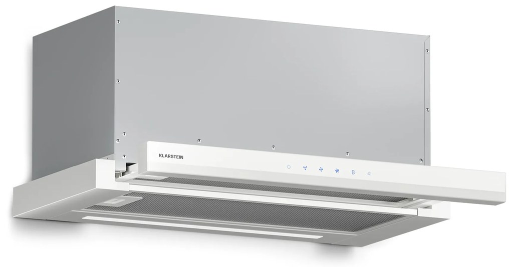 Klarstein Velaire телескопичен абсорбатор 60 см, Елегантен, минималистичне, мощен, EEC A++, 896 м³/ч