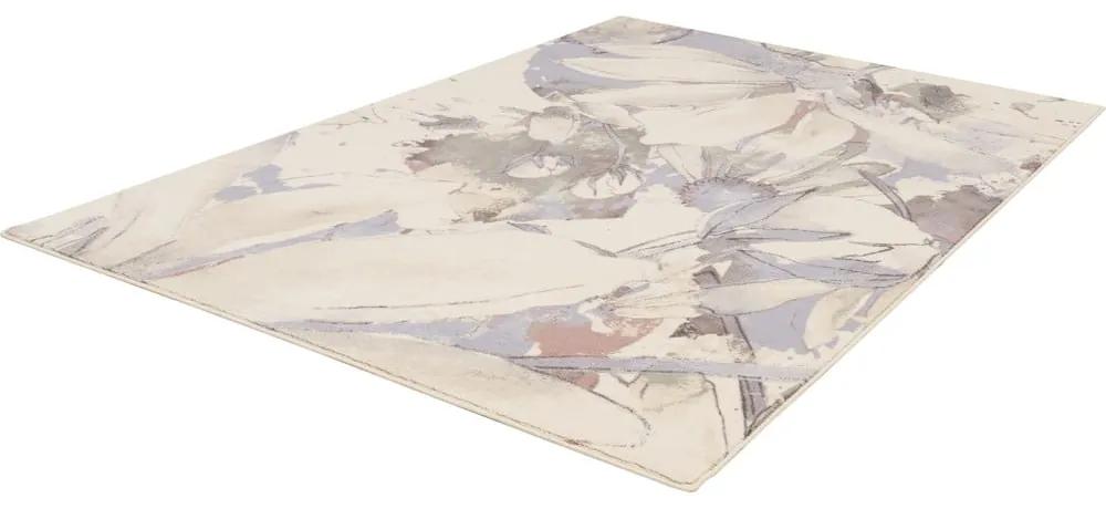 Кремав вълнен килим 133x180 cm Lilia - Agnella