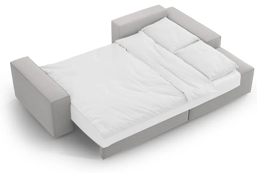 Светлосив разтегателен ъглов диван (десен ъгъл) Jodie – Micadoni Home