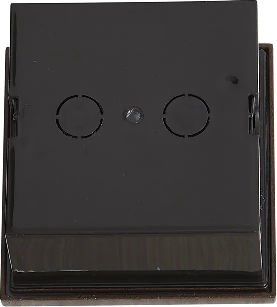 Модерна стенна лампа ръждивокафява квадратна с LED IP54 - Gem