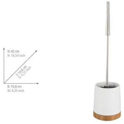 Бял керамичен комплект аксесоари за баня Bamboo – Wenko