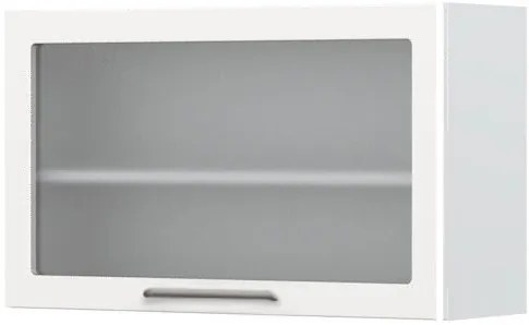 Висящ шкаф Modena V5-90-1KSP with Витрина-White - White glossy
