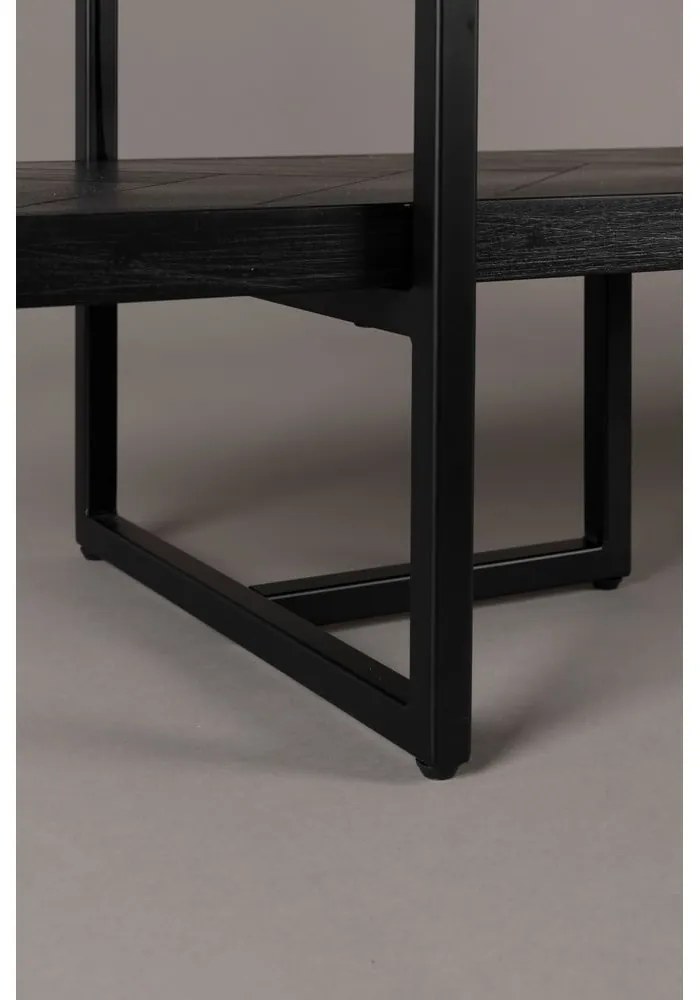 Черна етажерка за книги от екзотична дървесина 140x146 cm Class - Dutchbone