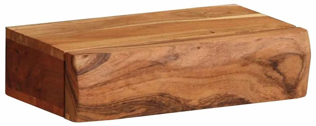 373628 vidaXL Стенни рафтове, 2 бр, 30x17x8 см, акациево дърво масив