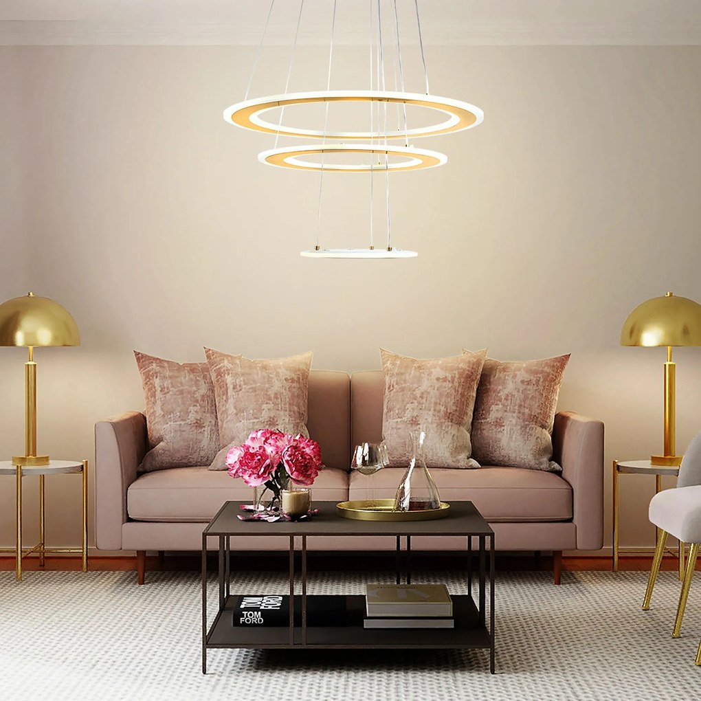 Плафон LED G041-3CP BRUSH GOLD