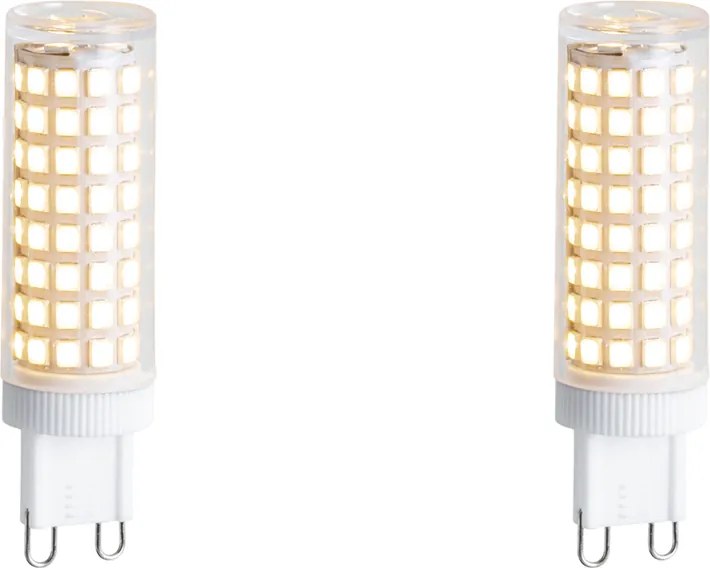 Комплект от 2 димируеми LED крушки G9 5.5W 500 lm 2700K