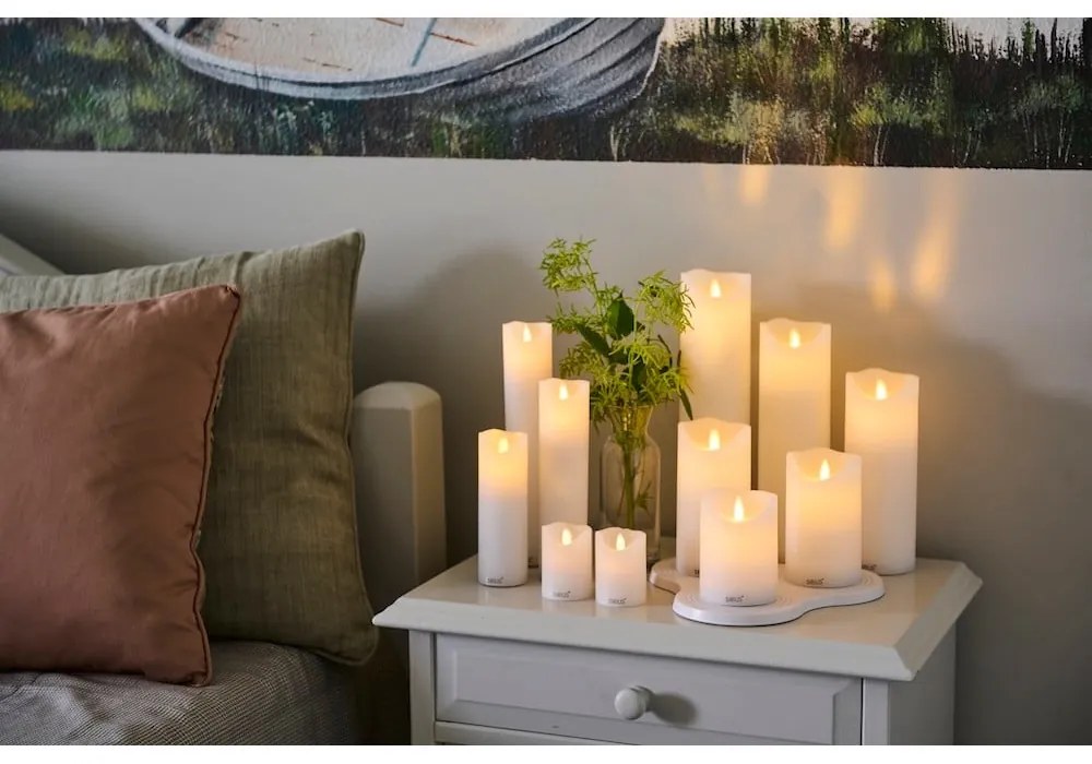 LED свещ (височина 12,5 cm) Sara – Sirius