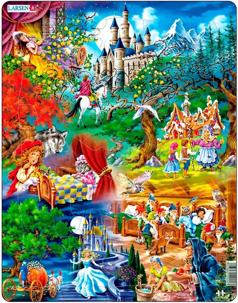Larsen - Пъзел:  Детски – "Приказки" – 33 части, голям