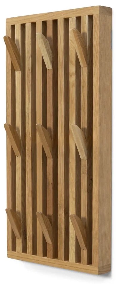 Стенна закачалка от масивен дъб в естествен цвят Parco – Spinder Design