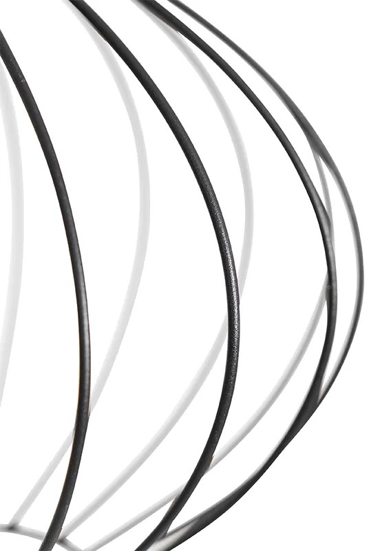 Индустриална подова лампа черна 23 см - Margarita