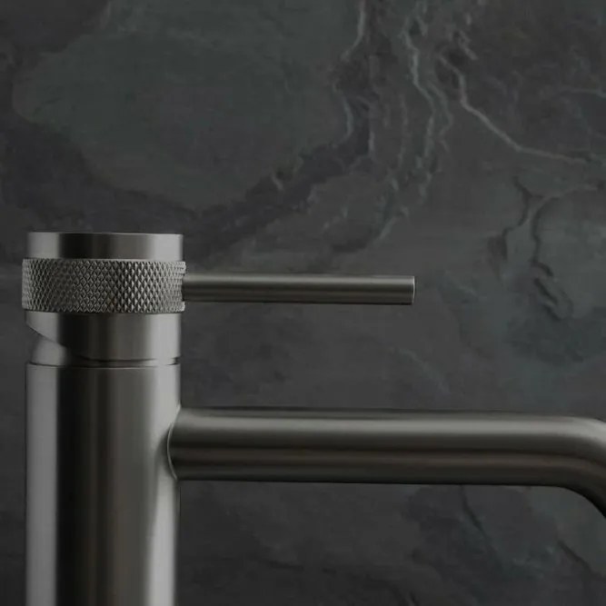 Смесител за мивка Rea Lungo Grip Gun Grey low