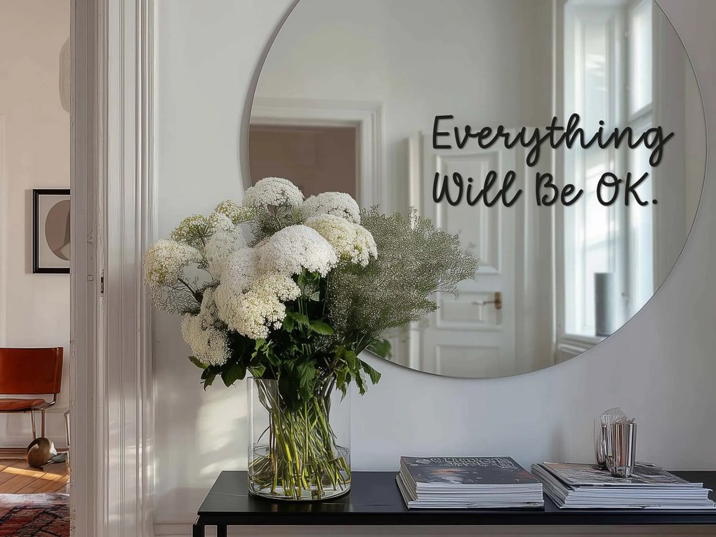 Стикер за огледало S17 – Everything Will Be OK. 79x30