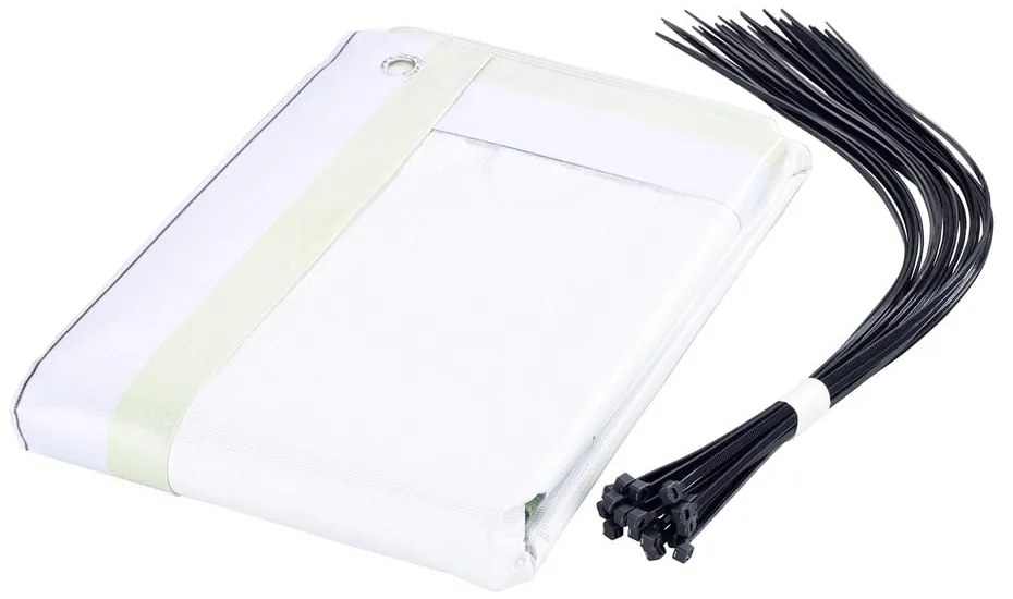 Жълто-зелен пластмасов параван за балкон 500x85 cm Butterfly - Maximex