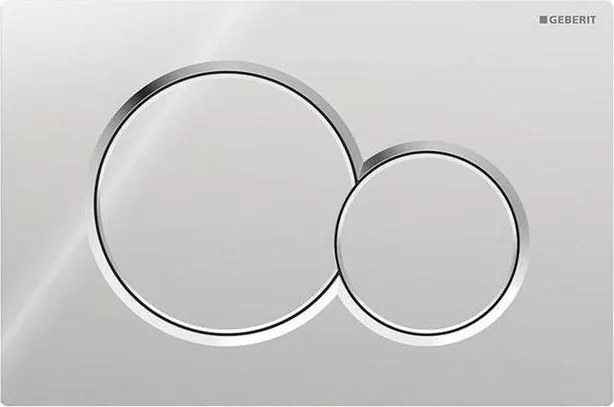 Geberit 115.770.21.5 - Бутон за промиване Sigma01 Round 24,6x16,4 см гланцов хром
